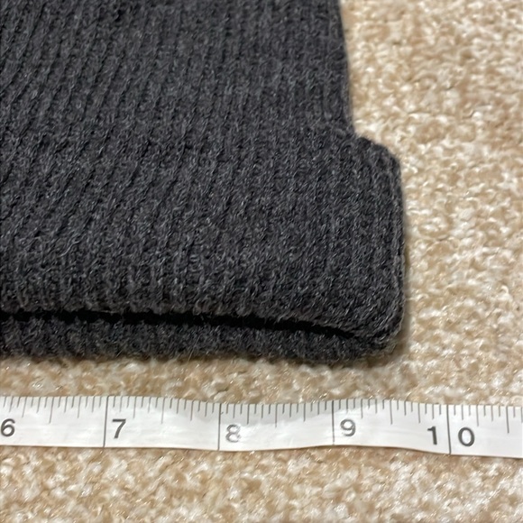 Unisex Dark Charcoal Gray Mcmenamins Brewery Leather Patch Logo Beanie - Picture 5 of 7